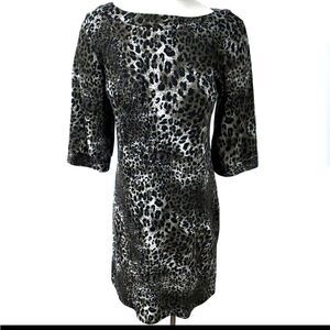 Papillon blanc Brown Animal Print Dress Size XL